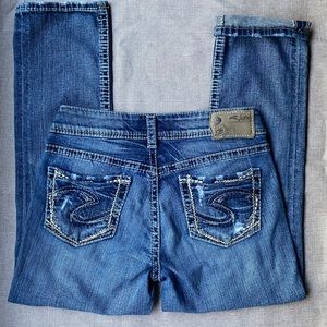 Silver Jeans Mid Capri